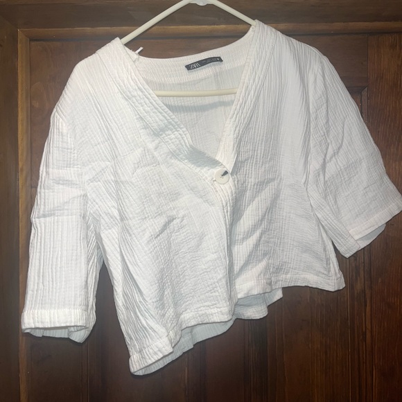 Zara white blouse - Picture 3 of 3